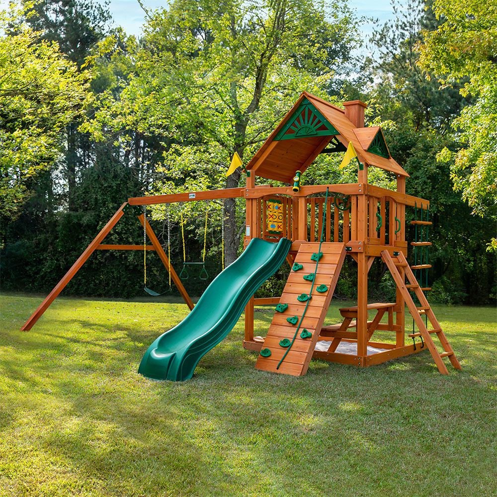 Gorilla Chateau wooden swing set