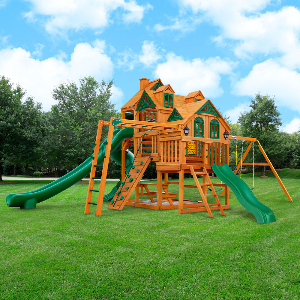 Gorilla Empire wooden swing set