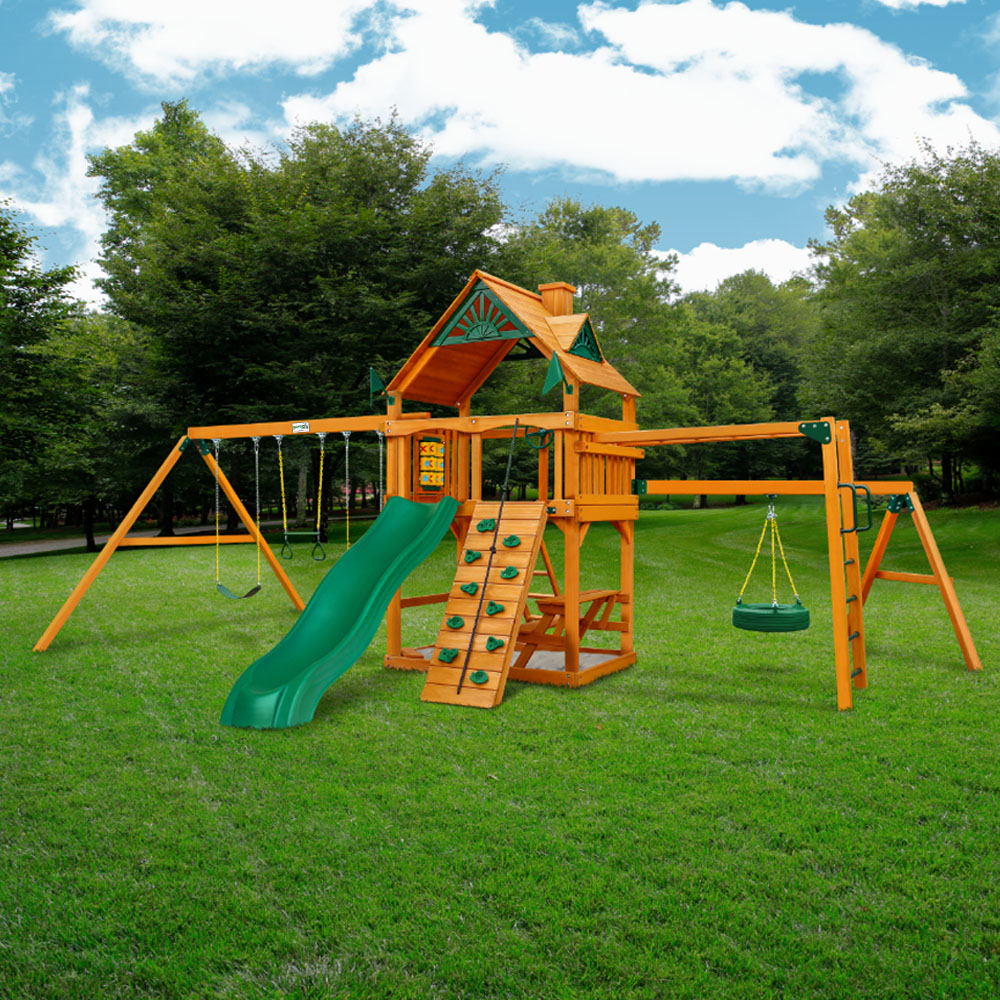 Gorilla Homestead wooden swing set